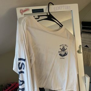 Brandy Melville Malibu Cove cropped long sleeve